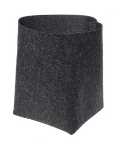 GRONEST Basic Textile Pot Vaso in Geotessile colore Nero
