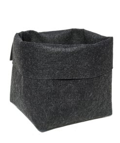 GRONEST Basic Textile Pot Vaso in Geotessile colore Nero