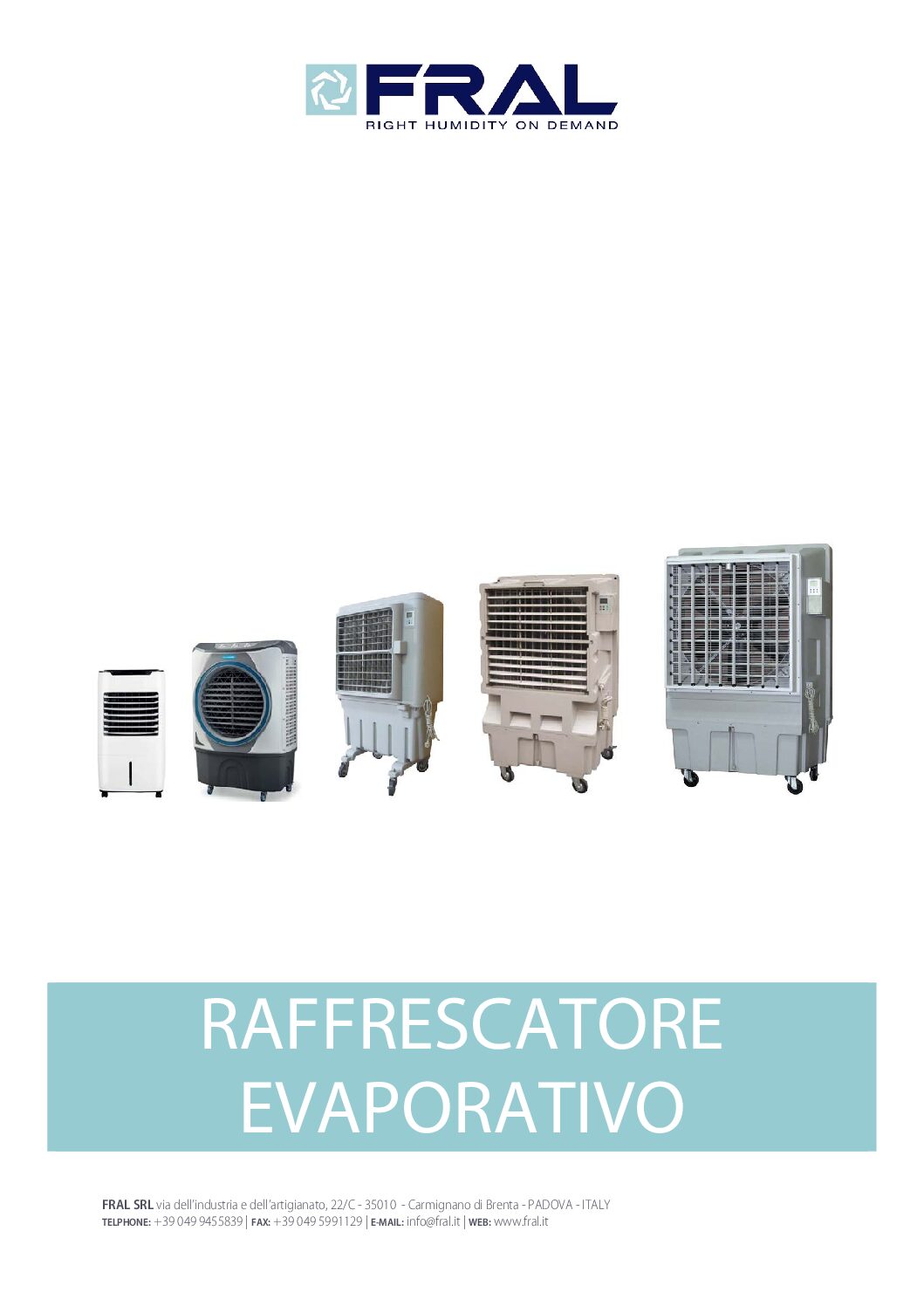 Alternative view of Fral EVC22000 Raffrescatore Evaporativo Adiabatico con Lampada UV 22000 m³/h Consumo 775W
