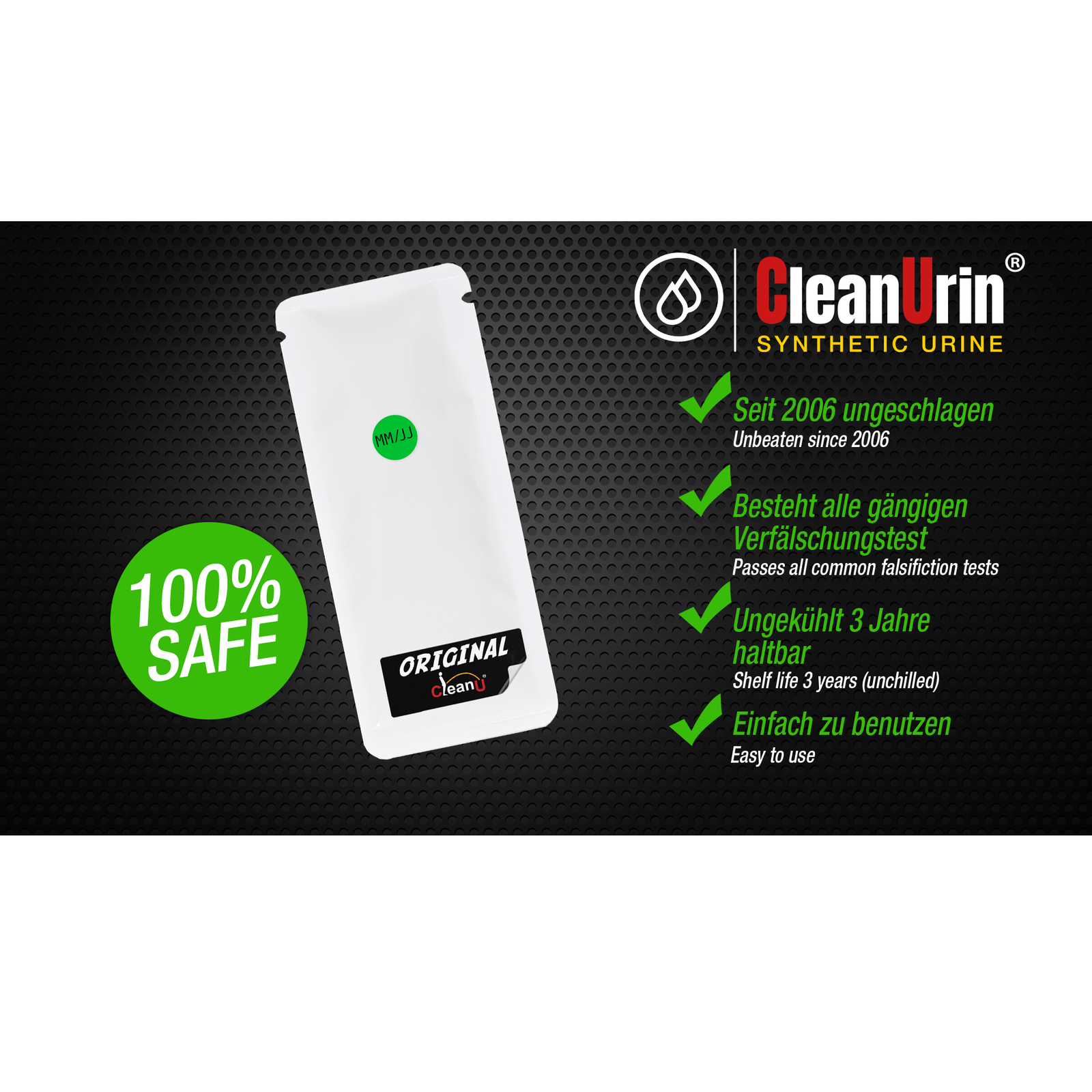 CleanUrin GREEN 25 ml ONE PACK by CleanU - immagine 2