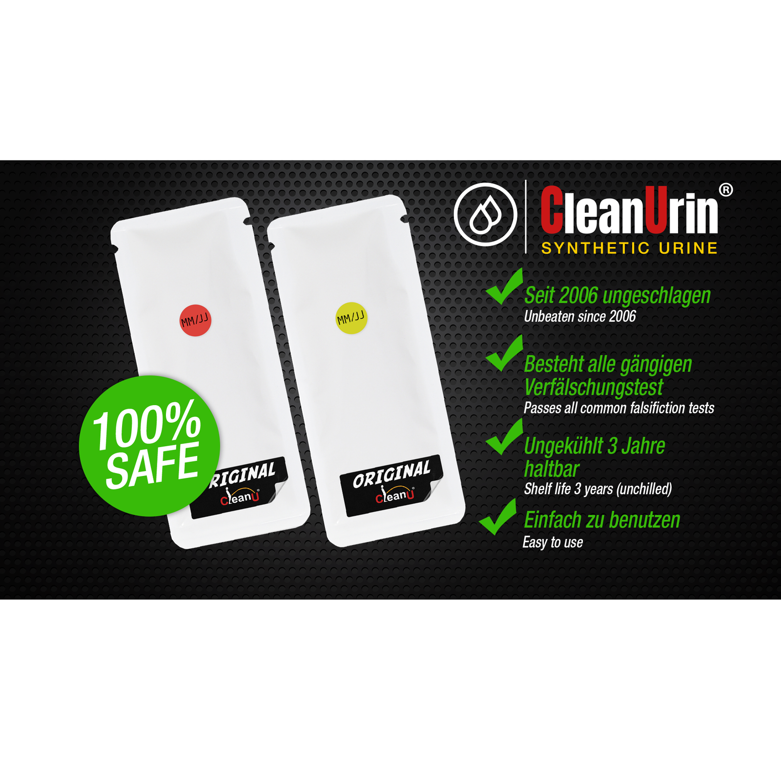 CleanUrin RED + YELLOW 2x25 ml DOUBLE PACK by CleanU - immagine 2